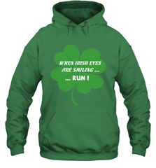 When Irish eyes are smiling Run Lucky St Patricks Day Shirt Hooded Sweatshirt Hooded Sweatshirt - jonhlittlestore88