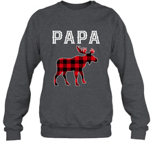 Papa Moose Red Plaid Christmas Pajama Crewneck Sweatshirt Apparel - jonhlittlestore88