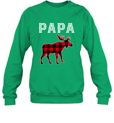 Papa Moose Red Plaid Christmas Pajama Crewneck Sweatshirt Apparel - jonhlittlestore88