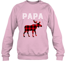 Papa Moose Red Plaid Christmas Pajama Crewneck Sweatshirt Apparel - jonhlittlestore88