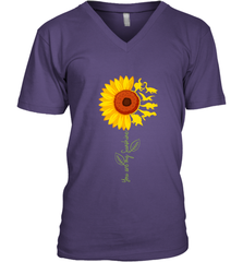 You're My Sunshine Sunflower Dinosaur T Rex Men's V-Neck Men's V-Neck - jonhlittlestore88
