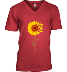 You're My Sunshine Sunflower Dinosaur T Rex Men's V-Neck Men's V-Neck - jonhlittlestore88