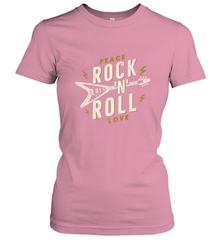 Peace Rock and Roll Love Music Guitar Retro Hippie Women's T-Shirt Women's T-Shirt - jonhlittlestore88