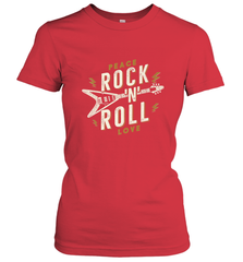 Peace Rock and Roll Love Music Guitar Retro Hippie Women's T-Shirt Women's T-Shirt - jonhlittlestore88