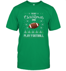 NFL Merry Christmas and Play Football Sports TV Snow Men's T-Shirt Men's T-Shirt - jonhlittlestore88