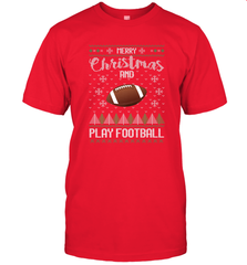 NFL Merry Christmas and Play Football Sports TV Snow Men's T-Shirt Men's T-Shirt - jonhlittlestore88