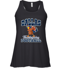 Dallas Thanksgiving Day Funny Turkey Playing Texas Football Premium T Shirt Women's Racerback Tank Women's Racerback Tank - jonhlittlestore88
