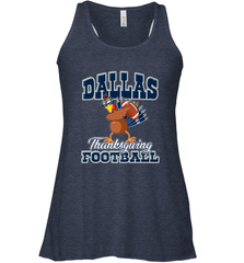Dallas Thanksgiving Day Funny Turkey Playing Texas Football Premium T Shirt Women's Racerback Tank Women's Racerback Tank - jonhlittlestore88