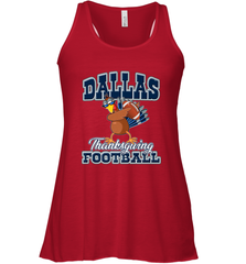 Dallas Thanksgiving Day Funny Turkey Playing Texas Football Premium T Shirt Women's Racerback Tank Women's Racerback Tank - jonhlittlestore88