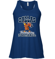 Dallas Thanksgiving Day Funny Turkey Playing Texas Football Premium T Shirt Women's Racerback Tank Women's Racerback Tank - jonhlittlestore88