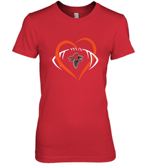NFLAtlanta Falcons Heart Love Football Women's Premium T-Shirt Women's Premium T-Shirt - jonhlittlestore88