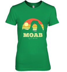 Moab Utah Vintage Sunset Arches Adventure Outdoors Women's Premium T-Shirt