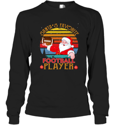 NFL Santa Favorite Football Player Funny Christmas Funny Long Sleeve T-Shirt