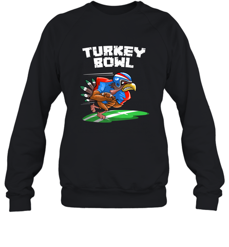 Cool Turkey Bowl _ Funny Thanksgiving Football Player Gift Crewneck Sweatshirt Crewneck Sweatshirt / Black / S Crewneck Sweatshirt - jonhlittlestore88