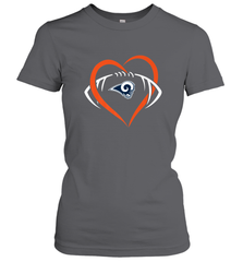 NFL Los Angeles Rams Heart Love Football Women's T-Shirt Women's T-Shirt - jonhlittlestore88