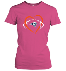NFL Los Angeles Rams Heart Love Football Women's T-Shirt Women's T-Shirt - jonhlittlestore88