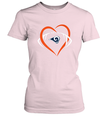 NFL Los Angeles Rams Heart Love Football Women's T-Shirt Women's T-Shirt - jonhlittlestore88