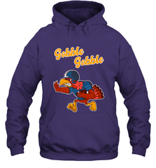 Turkey Football Shirt Funny Thanksgiving Turkey Gobble Gift Hooded Sweatshirt Hooded Sweatshirt - jonhlittlestore88