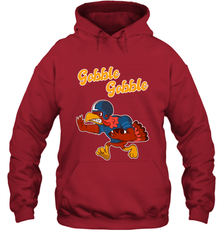 Turkey Football Shirt Funny Thanksgiving Turkey Gobble Gift Hooded Sweatshirt Hooded Sweatshirt - jonhlittlestore88