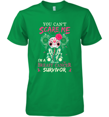 You can't Scare Me I'm Breast Cancer Survivor Elephant Funny Men's Premium T-Shirt Men's Premium T-Shirt - jonhlittlestore88