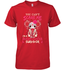 You can't Scare Me I'm Breast Cancer Survivor Elephant Funny Men's Premium T-Shirt Men's Premium T-Shirt - jonhlittlestore88