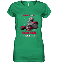 Oklahoma Sooners Win Lose Or Tie Women's V-Neck T-Shirt Women's V-Neck T-Shirt - jonhlittlestore88