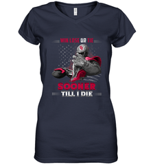 Oklahoma Sooners Win Lose Or Tie Women's V-Neck T-Shirt Women's V-Neck T-Shirt - jonhlittlestore88