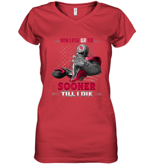 Oklahoma Sooners Win Lose Or Tie Women's V-Neck T-Shirt Women's V-Neck T-Shirt - jonhlittlestore88