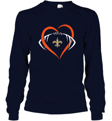 NFL New Orleans Saints Heart Love Football Long Sleeve T-Shirt Long Sleeve T-Shirt - jonhlittlestore88