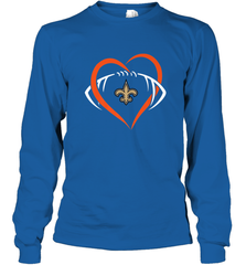 NFL New Orleans Saints Heart Love Football Long Sleeve T-Shirt Long Sleeve T-Shirt - jonhlittlestore88