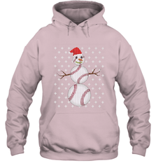 UGLY CHRISTMAS Baseball Snowman Holiday Santa Funny Men Gift Hooded Sweatshirt Hooded Sweatshirt - jonhlittlestore88