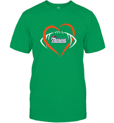NFL New England Patriots Heart Love Football Men's T-Shirt Men's T-Shirt - jonhlittlestore88