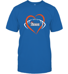 NFL New England Patriots Heart Love Football Men's T-Shirt Men's T-Shirt - jonhlittlestore88