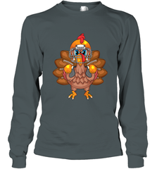Cool Turkey Football Feathers Funny Thanksgiving Sports Gift Long Sleeve T-Shirt Long Sleeve T-Shirt - jonhlittlestore88