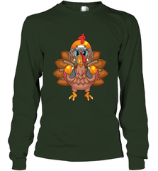 Cool Turkey Football Feathers Funny Thanksgiving Sports Gift Long Sleeve T-Shirt Long Sleeve T-Shirt - jonhlittlestore88