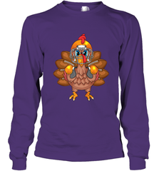 Cool Turkey Football Feathers Funny Thanksgiving Sports Gift Long Sleeve T-Shirt Long Sleeve T-Shirt - jonhlittlestore88