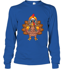 Cool Turkey Football Feathers Funny Thanksgiving Sports Gift Long Sleeve T-Shirt Long Sleeve T-Shirt - jonhlittlestore88