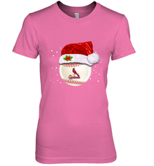 St. Louis Cardinals Logo Baseball Ball Christmas Santa Hat Xmas Sport Funny Snow Women's Premium T-Shirt Women's Premium T-Shirt - jonhlittlestore88