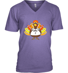 Cool Thanksgiving Football Shirt _ Gobble Player Turkey Gift Men's V-Neck Men's V-Neck - jonhlittlestore88