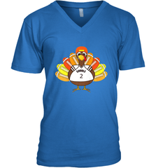 Cool Thanksgiving Football Shirt _ Gobble Player Turkey Gift Men's V-Neck Men's V-Neck - jonhlittlestore88