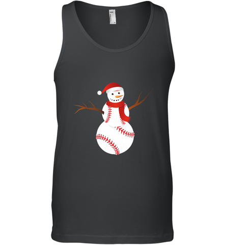 Snowman Baseball Christmas Men's Tank Top Men's Tank Top / Black / XS Men's Tank Top - jonhlittlestore88