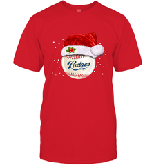 San Diego Padres Baseball Ball Christmas Santa Hat Xmas Sport Funny Snow Men's T-Shirt Men's T-Shirt - jonhlittlestore88
