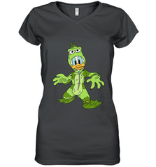 Disney Donald Duck Monster Halloween Costume Women's V-Neck T-Shirt Women's V-Neck T-Shirt - jonhlittlestore88