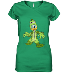 Disney Donald Duck Monster Halloween Costume Women's V-Neck T-Shirt Women's V-Neck T-Shirt - jonhlittlestore88