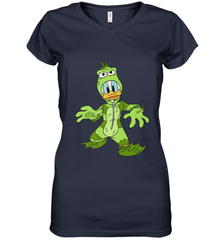 Disney Donald Duck Monster Halloween Costume Women's V-Neck T-Shirt Women's V-Neck T-Shirt - jonhlittlestore88