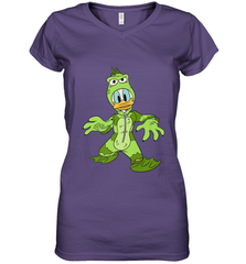 Disney Donald Duck Monster Halloween Costume Women's V-Neck T-Shirt Women's V-Neck T-Shirt - jonhlittlestore88