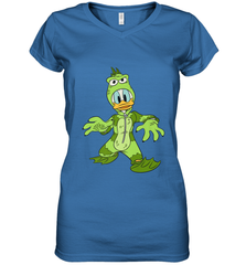 Disney Donald Duck Monster Halloween Costume Women's V-Neck T-Shirt Women's V-Neck T-Shirt - jonhlittlestore88