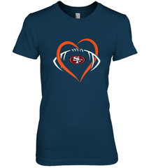 NFL San Francisco Heart Love Football Women's Premium T-Shirt Women's Premium T-Shirt - jonhlittlestore88