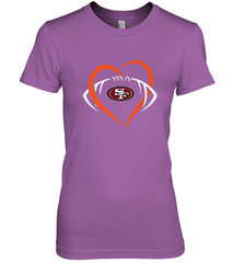NFL San Francisco Heart Love Football Women's Premium T-Shirt Women's Premium T-Shirt - jonhlittlestore88