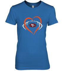 NFL San Francisco Heart Love Football Women's Premium T-Shirt Women's Premium T-Shirt - jonhlittlestore88